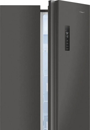 Холодильник WEISSGAUFF WSBS 500 Inverter NoFrost Dark Grey
