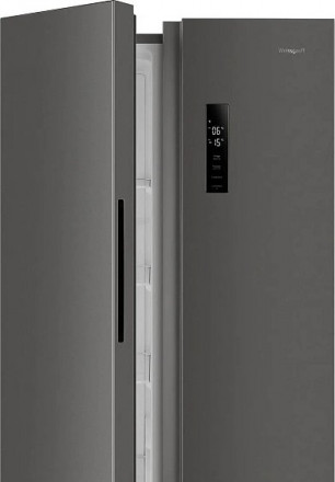 Холодильник WEISSGAUFF WSBS 500 Inverter NoFrost Dark Grey