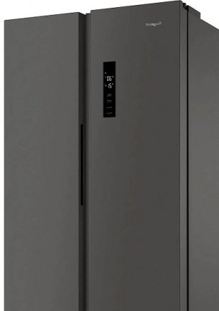 Холодильник WEISSGAUFF WSBS 500 Inverter NoFrost Dark Grey