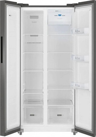 Холодильник WEISSGAUFF WSBS 500 Inverter NoFrost Dark Grey
