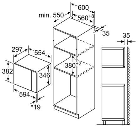 Микроволновая печь Bosch BFL524MS0