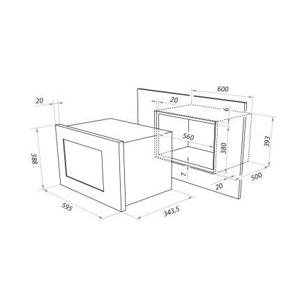 Микроволновая печь MAUNFELD MBMO.20.2PGB Микроволновая печь MAUNFELD MBMO.20.2PGB