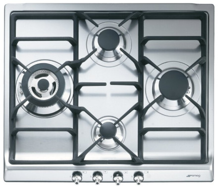 Газовая варочная панель smeg SER60SGH3 Газовая варочная панель smeg SER60SGH3