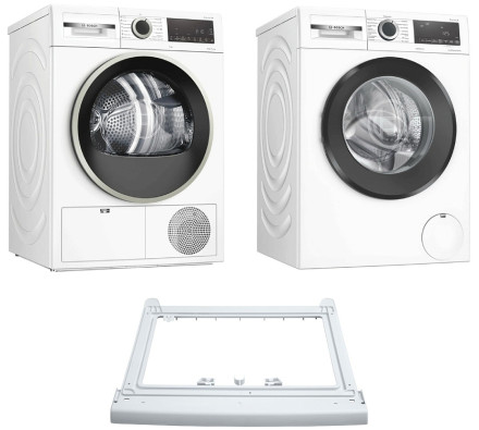 Комплект стиральная и сушильная машина Bosch WGG0420GPL + WQG14200ME + WTZ 20410 Комплект стиральная и сушильная машина Bosch WGG0420GPL + WQG14200ME + WTZ 20410