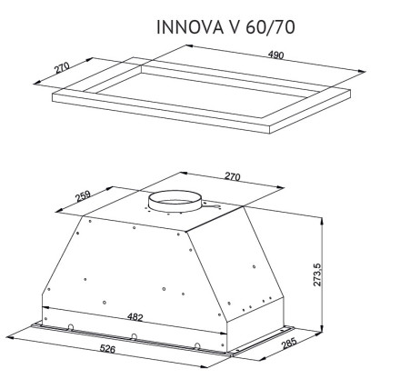 Вытяжка Kuppersberg INNOVA V 60 White