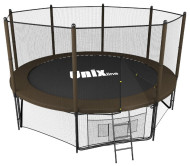 Каркасный батут Unix Line 8ft Black&Brown outside 244х244х241 см