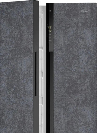 Холодильник WEISSGAUFF WSBS 500 Inverter NoFrost Rock Glass Холодильник WEISSGAUFF WSBS 500 Inverter NoFrost Rock Glass