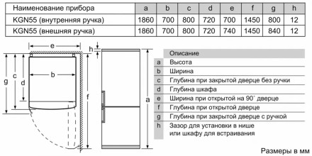 Холодильник Bosch KGN55VL21U Холодильник Bosch KGN55VL21U