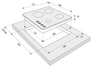 Газовая варочная панель Krona CALORE 60 WH Газовая варочная панель Krona CALORE 60 WH