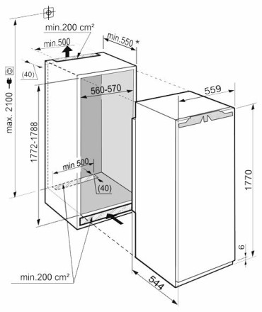 Встраиваемый холодильник Liebherr IKB 3564 Premium BioFresh Встраиваемый холодильник Liebherr IKB 3564 Premium BioFresh