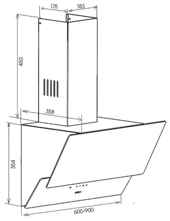 Каминная вытяжка Schaub Lorenz SLD DL6714 Каминная вытяжка Schaub Lorenz SLD DL6714