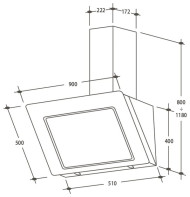 Каминная вытяжка Candy CDM 9750 LW Каминная вытяжка Candy CDM 9750 LW