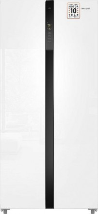 Холодильник WEISSGAUFF WSBS 500 Inverter NoFrost White Glass Холодильник WEISSGAUFF WSBS 500 Inverter NoFrost White Glass