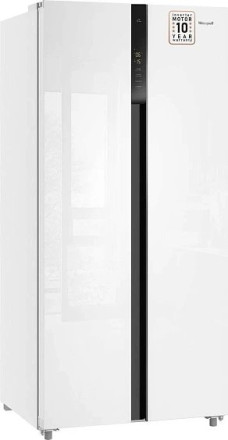 Холодильник WEISSGAUFF WSBS 500 Inverter NoFrost White Glass Холодильник WEISSGAUFF WSBS 500 Inverter NoFrost White Glass