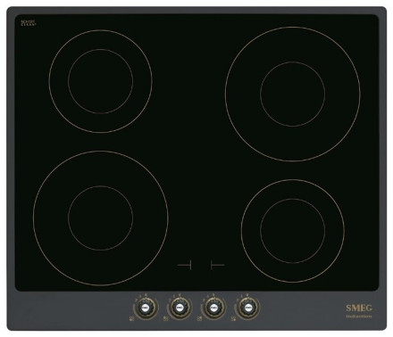 Индукционная варочная панель smeg SI764AOM Индукционная варочная панель smeg SI764AOM