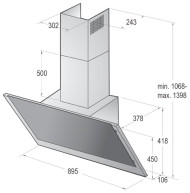 Каминная вытяжка Gorenje WHI923E1XGW Каминная вытяжка Gorenje WHI923E1XGW