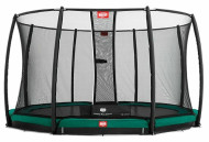 Каркасный батут Berg Inground Champion + Safety Net Deluxe 380 380х380х20 см
