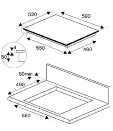 Встраиваемая индукционная варочная панель Bertazzoni P604IC2B2NEE Встраиваемая индукционная варочная панель Bertazzoni P604IC2B2NEE