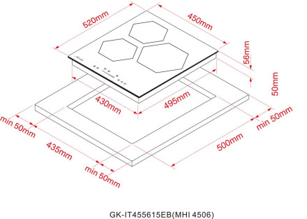 Варочная панель Monsher MHI 4506 Варочная панель Monsher MHI 4506
