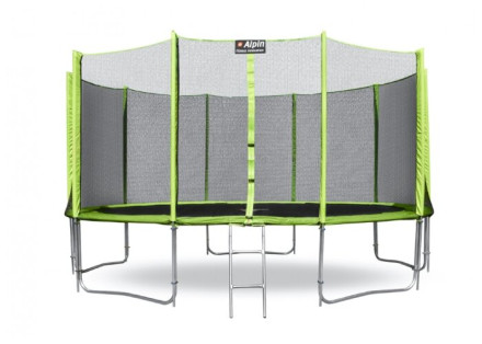 Каркасный батут Alpin 14 ft (435 см) с защитной сеткой и лестницей 435х435х269 см Каркасный батут Alpin 14 ft (435 см) с защитной сеткой и лестницей 435х435х269 см