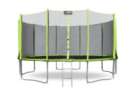 Каркасный батут Alpin 15 ft (465 см) с защитной сеткой и лестницей 465х465х269 см