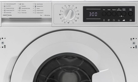 Встраиваемая стиральная машина Krona KALISA 1400 8K WHITE KRWM108 Встраиваемая стиральная машина Krona KALISA 1400 8K WHITE KRWM108