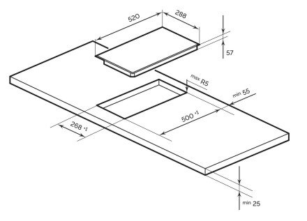 Электрическая варочная панель LEX EVI 321A BL