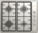 Газовая варочная панель Darina 1T1 BGM 341 11 X Газовая варочная панель Darina 1T1 BGM 341 11 X