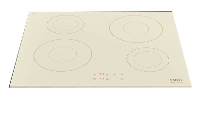 Встраиваемая индукционная варочная панель Smeg SI2641DP кремовый