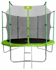 Каркасный батут Smile 10FT (312 см) с внутренней защитной сеткой и лестницей 312х312х245 см