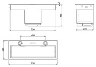 Встраиваемая вытяжка smeg KSEG 78 PXE Встраиваемая вытяжка smeg KSEG 78 PXE
