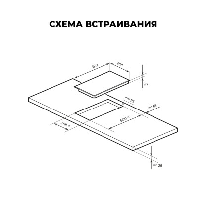 Электрическая варочная панель LEX EVI 321A WH