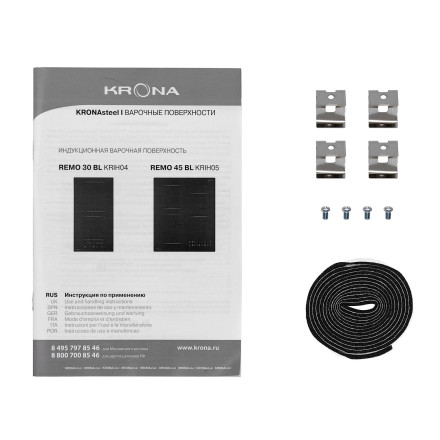 Встраиваемая индукционная варочная панель Krona REMO 30 BL Встраиваемая индукционная варочная панель Krona REMO 30 BL