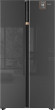 Холодильник WEISSGAUFF WSBS 590 NoFrost Inverter Premium Inox Glass
