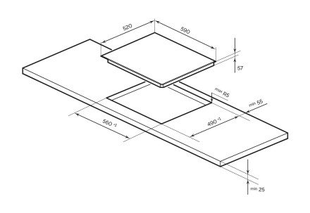 Электрическая варочная панель LEX EVI 640 R2 BL Электрическая варочная панель LEX EVI 640 R2 BL