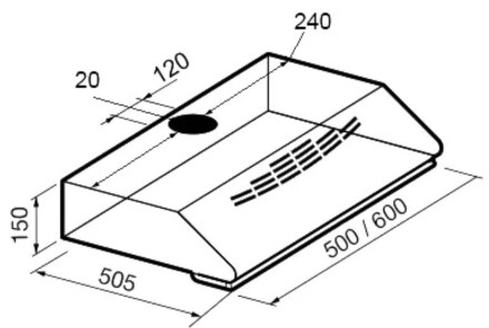 Подвесная вытяжка Korting KHT 6230 W