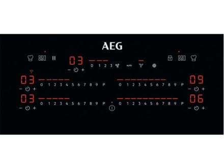 Индукционная варочная панель со встроенной вытяжкой AEG CCE84779CB Индукционная варочная панель со встроенной вытяжкой AEG CCE84779CB