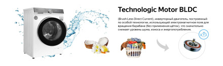 Стиральная машина Weissgauff WM 4947 DC Inverter Touch Steam Стиральная машина Weissgauff WM 4947 DC Inverter Touch Steam