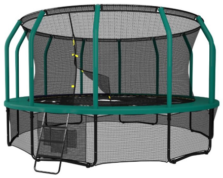 Каркасный батут Unix Line SUPREME GAME 12 ft (green)