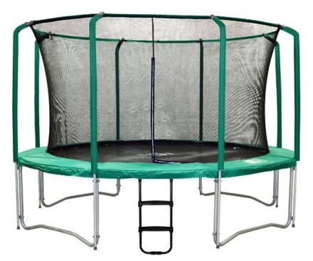 Каркасный батут Kogee Super 12 с сетью 370х370х260 см