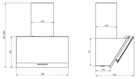 Каминная вытяжка ELIKOR Kitchen RX6754X5 Каминная вытяжка ELIKOR Kitchen RX6754X5