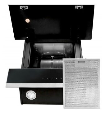 Каминная вытяжка GRAND Gloucester 60 BK/IX Каминная вытяжка GRAND Gloucester 60 BK/IX