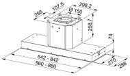 Встраиваемая вытяжка FRANKE FMY 908 BI BK