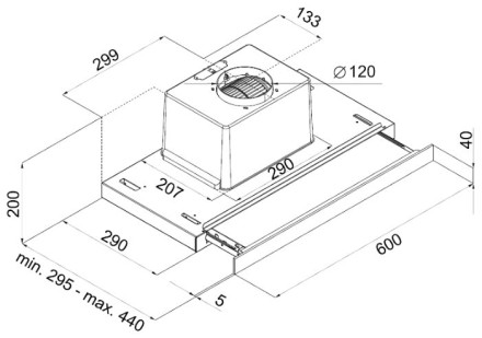 Встраиваемая вытяжка MAUNFELD Ouse Glass 60 C черный Встраиваемая вытяжка MAUNFELD Ouse Glass 60 C черный