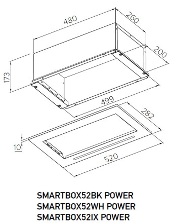 Вытяжка Meferi SMARTBOX52BK POWER