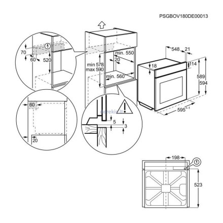 Электрический духовой шкаф Electrolux EOE7F31V