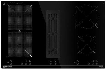 Индукционная варочная панель со встроенной вытяжкой Meferi XSMART35IX ULTRA Индукционная варочная панель со встроенной вытяжкой Meferi XSMART35IX ULTRA